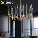 Axyaa Nordic Luxury Crystal LED Chandelier Tree Branch Pendant Lamp