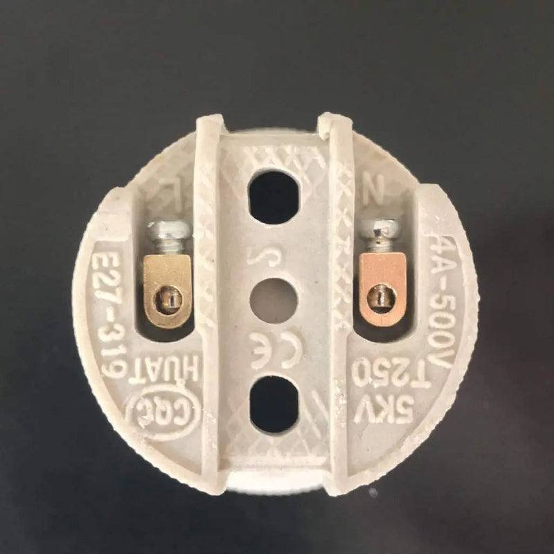 Axyaa E27 Socket Lamp Holder - High Quality Ceramic Lighting Accessory