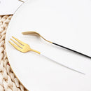 Stainless Steel Small Fork Set for Desserts and Fruits by Axyaa