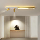 Axyaa Acrylic Strip LED Chandeliers with Spotlights for Living Room Bedroom Kitchen Lighting