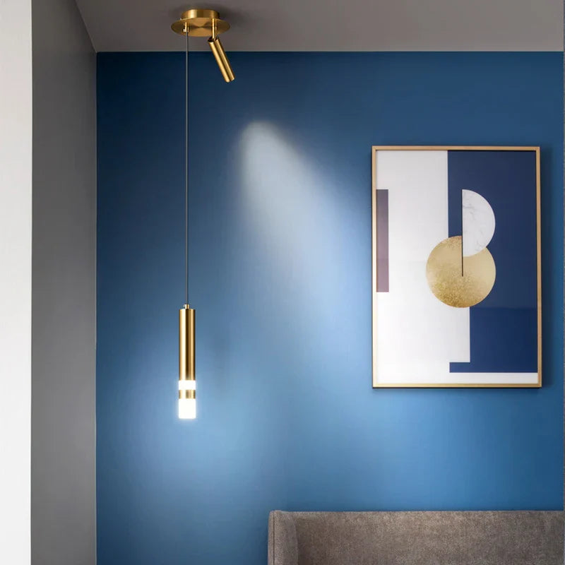 Axyaa Rotatable Spotlight Pendant Lamp for Modern Bedroom Bedside Reading Lighting
