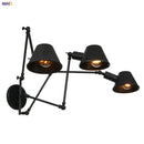 Axyaa Industrial Swing Arm LED Wall Sconce Vintage Style Loft Bedroom Lamp