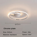 Axyaa Chrome LED Ceiling Lights for Modern Home Décor.