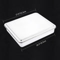 Axyaa Stainless Steel Serving Tray with Lid, Rectangle Buffet Organizer & Food Storage
