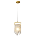 Axyaa Nordic Copper Crystal Chandelier for Model Room Dining Bedroom Bar