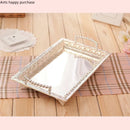 Axya Silver Plated Tray: Elegant European Style Dessert & Snack Serving Tray