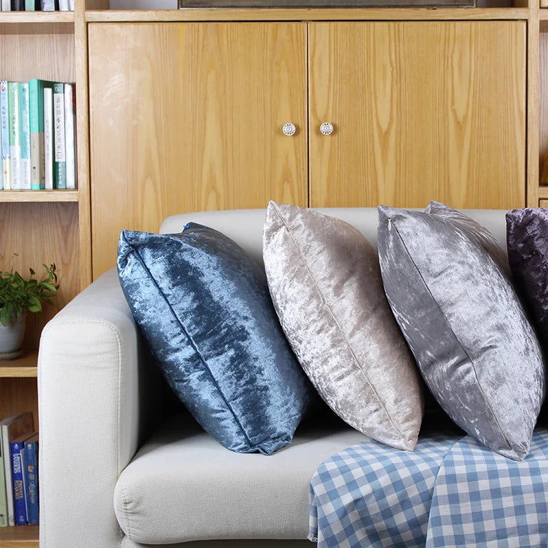 Velvet Decorative Pillows for Sofa, Super Soft Cover, Nordic Home Decor, Axyaa