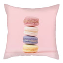 Axyaa Biscuits Cake Print Decor Pillow Cover for Home Sofa Decoration