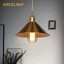 Axyaa Vintage Nordic Pendant Lamp with Led Bulb and Switch