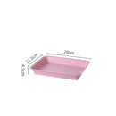 Axyaa Rectangular Nordic Plastic Tray for Tea Fruit Dessert Serving - Kitchen Dining Organizer