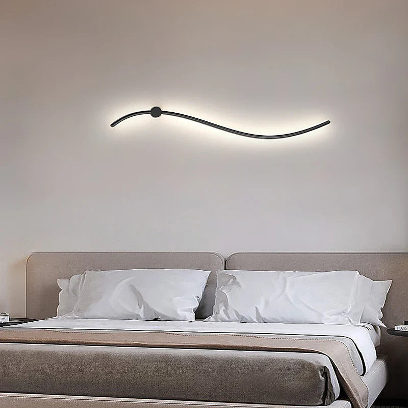 Axya Black LED Metal Wall Lamp for Bedroom, Living Room & Staircase