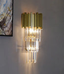 Axyaa Crystal LED Pendant Chandelier: Elegant Glass Living Room Lighting