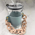 Axyaa PU Leather Water Bottle Holder With Strap - Stylish Beverage Cover