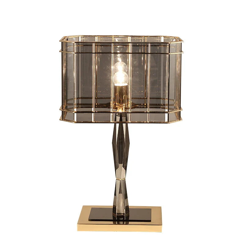 Axyaa Crystal Table Lamp: Nordic Light Luxury, Designer Fashion Style for Bedroom