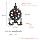 Axyaa Retro Gear Water Pipe Wall Lamp for Restaurant Living Room Bedroom