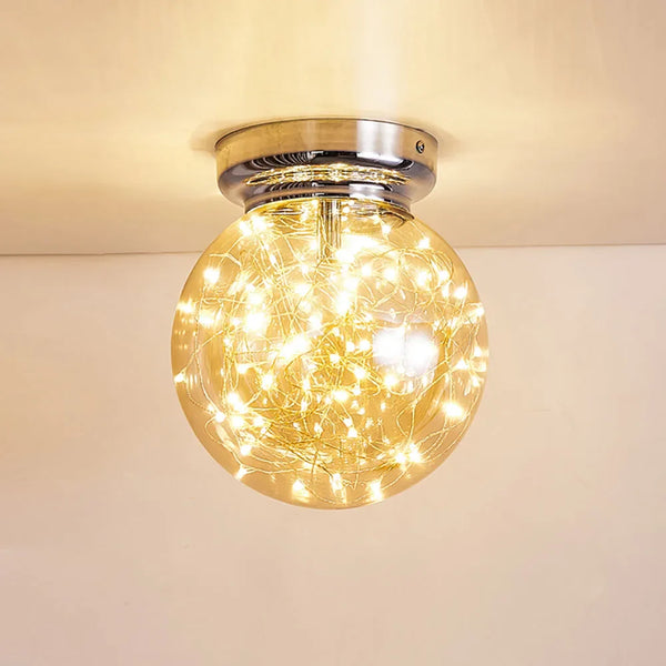 Axyaa Modern Gypsophila LED Ceiling Light - Nordic Design for Corridors, Aisles, and Entrance Stair Lighting