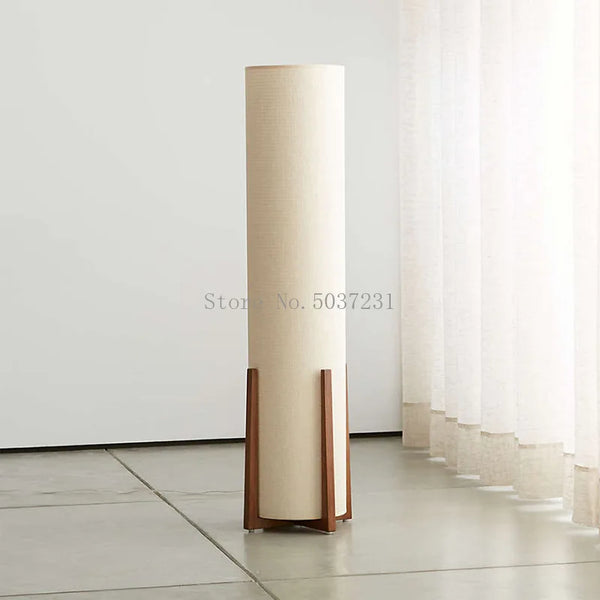 Axyaa Zen Wooden Floor Lamp for Living Room Bedroom - Chinese Minimalist Design