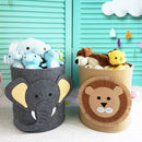 Axyaa Cotton Animal Storage Basket for Kids Toys and Clothes
