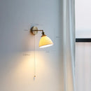 Axyaa Copper LED Wall Light Pull Chain Switch Bathroom Mirror Stair Sconce