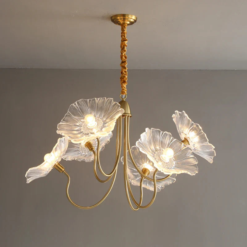 Axya Modern Nordic Flower Chandelier for Living & Dining Room