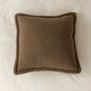 Axyaa Fleece Cushion Cover Set in Warm Neutral Tones