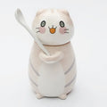 Axyaa Cute Cat Ceramic Coffee Mug Spoon Hand Painted Tea Cup Novelty Gift