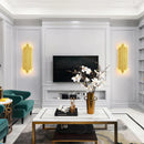 Axyaa Gold LED Wall Lamp - Modern Minimalist Indoor Light Fixture