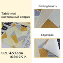 Axyaa Christmas Table Set: Placemats, Napkins, Coasters, Kitchen Cloth.