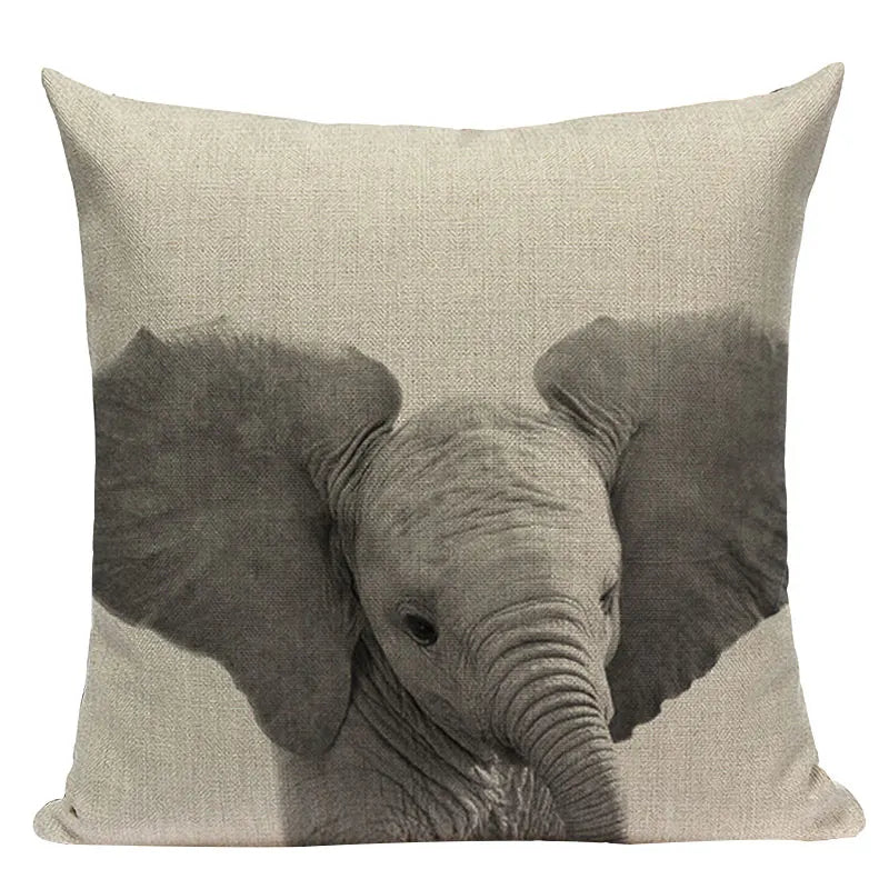 Axyaa Animal Print Cushion Covers - High Quality Decorative Pillows for Sofa