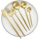 Axyaa 24/36Pcs Stainless Steel Flatware Cutlery Set Silverware Kitchen Tableware