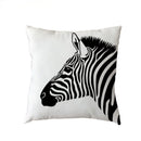 Zebra White Geometric Trilateral Watercolor Cushion Covers by Axyaa