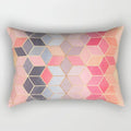 Axyaa Rectangle Lumbar Cushion Cover for Home Sofa Decoration