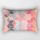 Axyaa Rectangle Lumbar Cushion Cover for Home Sofa Decoration