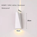 Axyaa Modern Waterproof Dual Head 10W LED Wall Lamp Fixture for Bedroom Foyer Hall