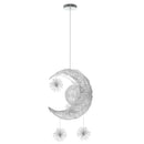 Axyaa Moon Star Pendant Light for Kids Bedroom LED Fixture Lighting