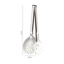 Axyaa Fine Mesh Strainer Tongs Oil Skimmer BBQ Clamp Kitchen Cooking Accessories