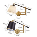 Adjustable Nordic Wall Lamp for Bedroom Office Living Room by Axyaa