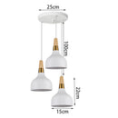 Axyaa 3-Head Metal Pendant Lights for Modern Industrial Kitchen and Restaurant Lighting