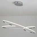 Axyaa Modern LED Chandelier: Gold/Chrome Plated, Length 800/1000mm, Hanging Lustre Design