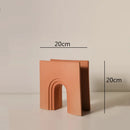 Axyaa Geometric Arch Bridge Ceramic Vase for Stylish Home Decor