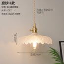Axyaa Nordic Copper Pendant Light: Modern Glass Hanging Lamp for Kitchen, Dinning, Living Room