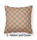 Axyaa Checkerboard Velvet Cushion Covers - 18x18 Nordic Decorative Pillows for Home Decor