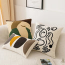 Axyaa Abstract Embroidered Cushion Cover 45x45cm/30x50cm for Living Room Sofa