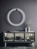Axyaa Black Round LED Wall Light: Modern Nordic Living Room Decor.setOnAction Lamp