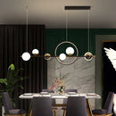 Axya Nordic Black Chandelier: Elegant Lighting for Dining Room, Kitchen, or Home Decor