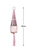 Boho Macrame Plant Hanger Tapestry | Extra Long Net Pocket for Indoor Plants by Axyaa