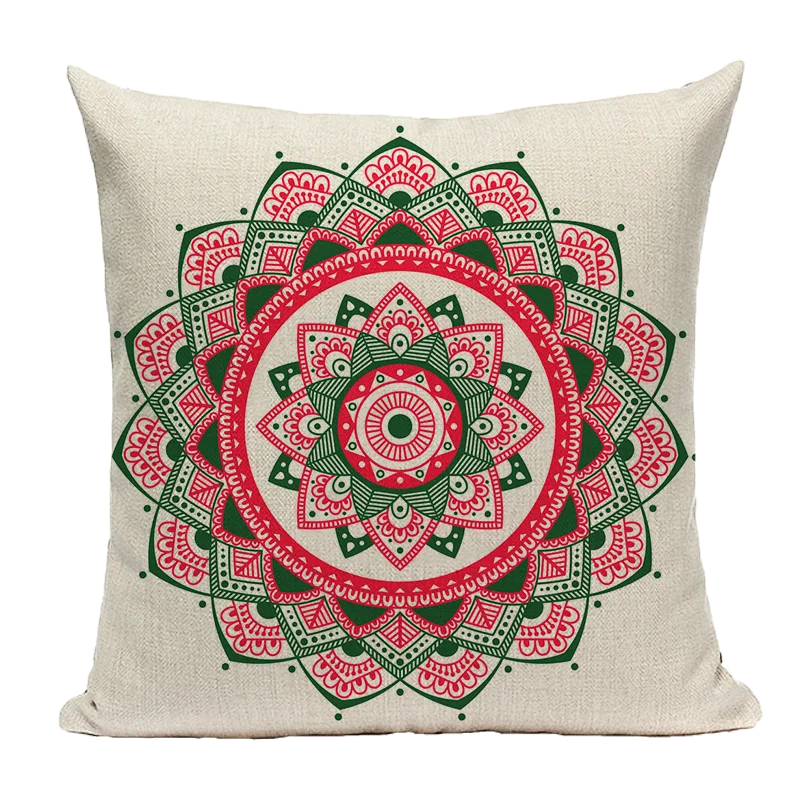 Bohemian Linen Cushion Cover 45x45 for Sofa - Axyaa Brand Home Decor