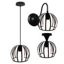 Axyaa Watermelon Cage Pendant Light: Industrial Retro Hanging Fixture for Home and Restaurant