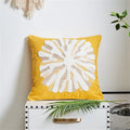 Axyaa Sea Starfish Navy Blue & Yellow Cushion Cover 45x45cm