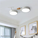 Axyaa Nordic LED Ceiling Lamp: Kids Bedroom Green White Gray Light